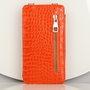 Zoozie Bags Bolso Cruzado de Piel para Teléfono con Monedero y Tarjetero, Naranja